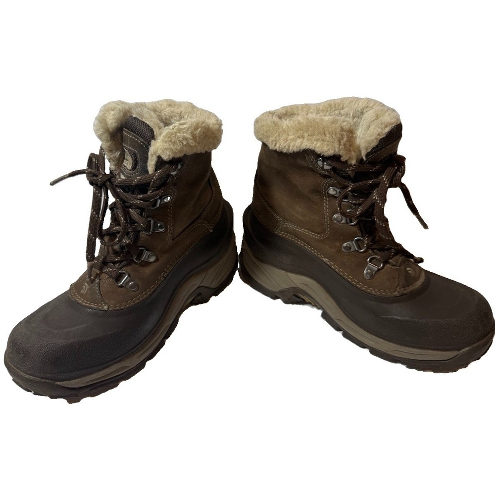 The North Face Chilkat Womens Winter Snow Boots US 9 Brown Waterproof PrimaLoft - Picture 9 of 16